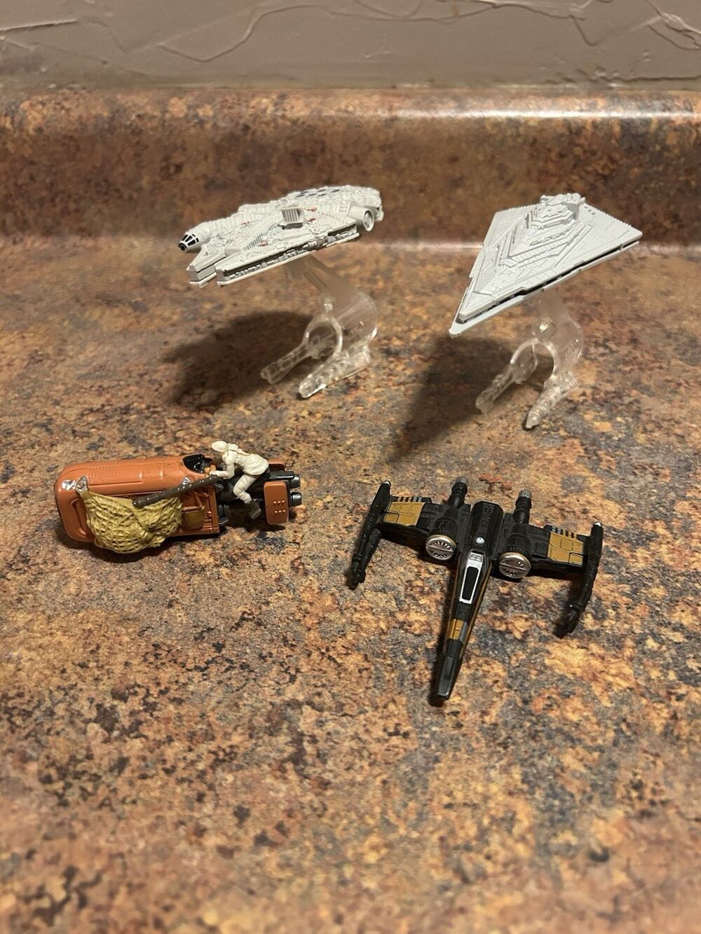 SET of 4- Hot Wheels Star Wars Vehicle Loose Diecast Toys
